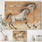 Designart - southwest Beige Horse - Modern Farmhouse Gallery-wrapped Canvas